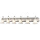 Compana 6 Light 48 inch Satin Nickel Bathroom Vanity Light Wall Light